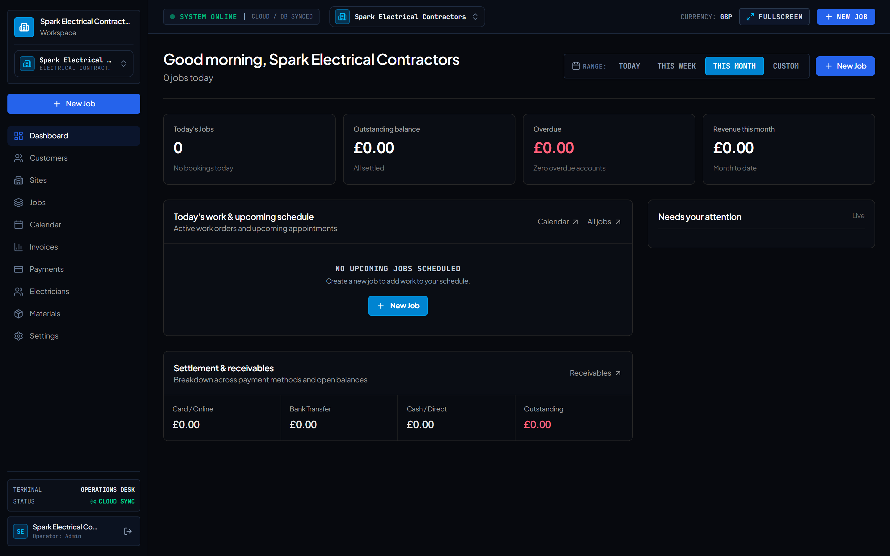 JobOps Operations Dashboard — Real Product UI